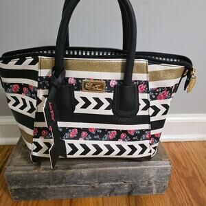 Luv Betsey by Betsey Johnson Striped Floral Crossbody